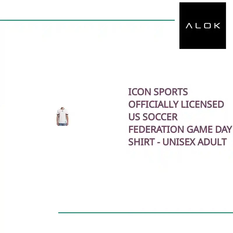 Icon Sports Officially Licensed US Soccer Federation Game Day Shirt - Unisex Adult by@Outfy