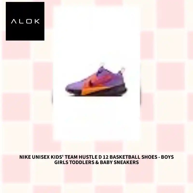 Nike Unisex Kids' Team Hustle D 12 Basketball Shoes - Boys Girls Toddlers &amp; Baby Sneakers by@Outfy